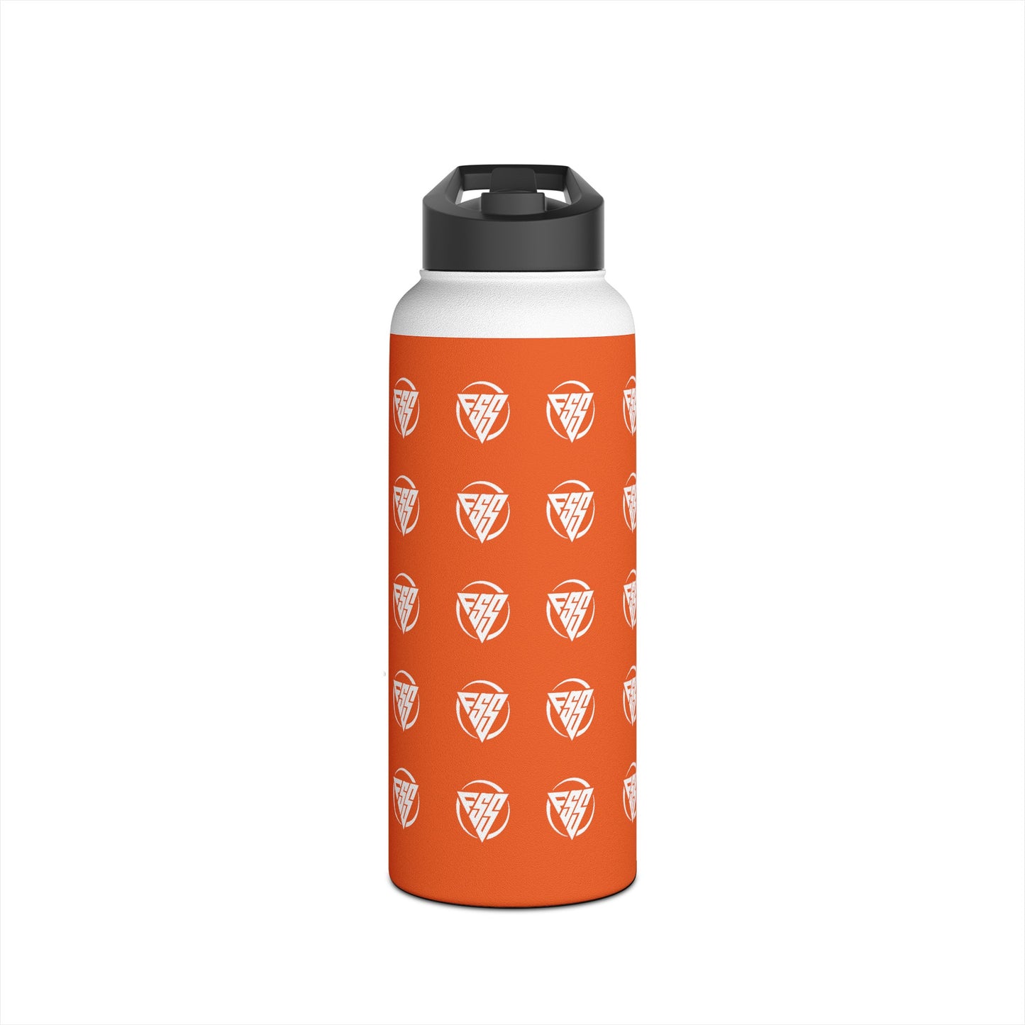 Orange Stainless Steel Hydration Bottle, Standard Lid