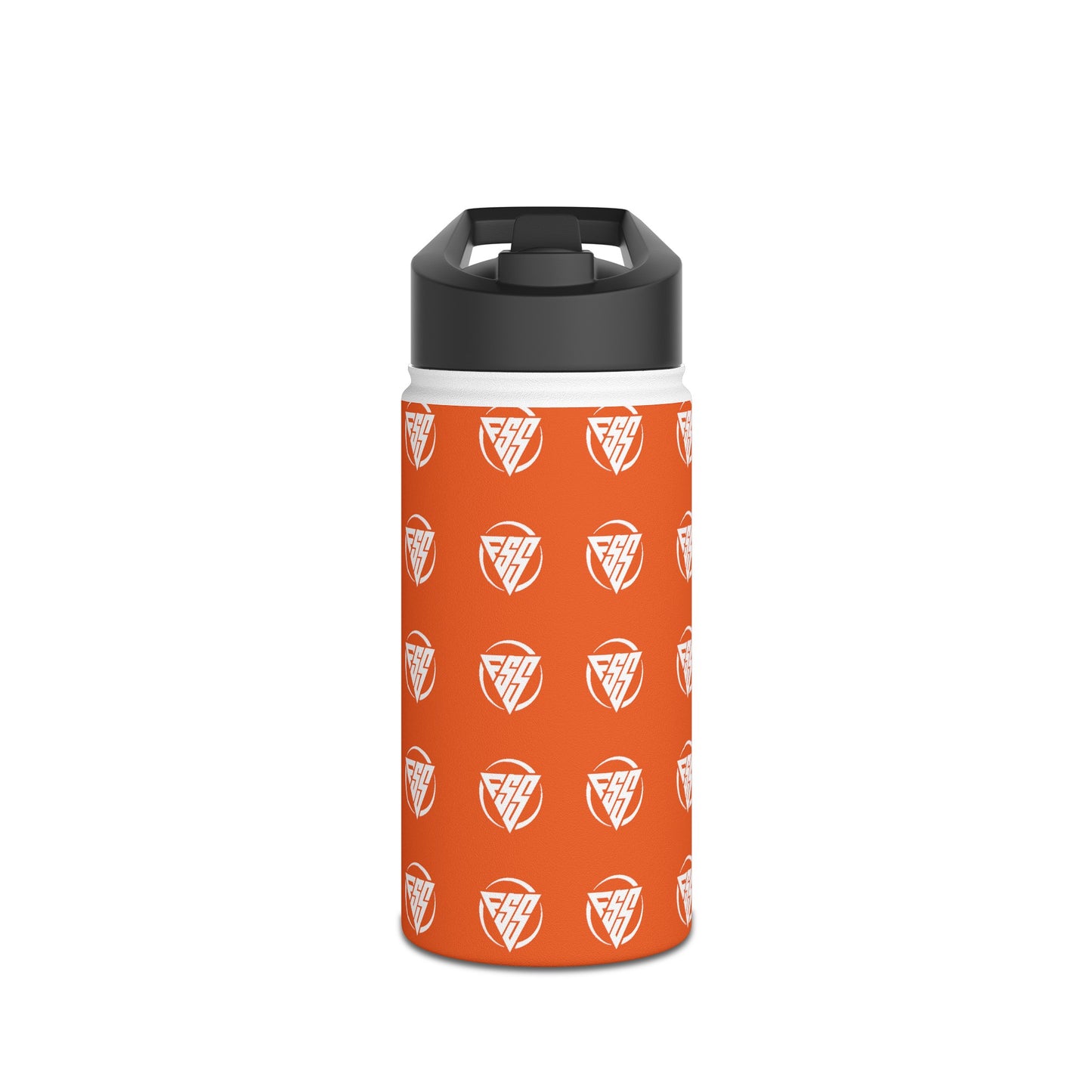 Orange Stainless Steel Hydration Bottle, Standard Lid