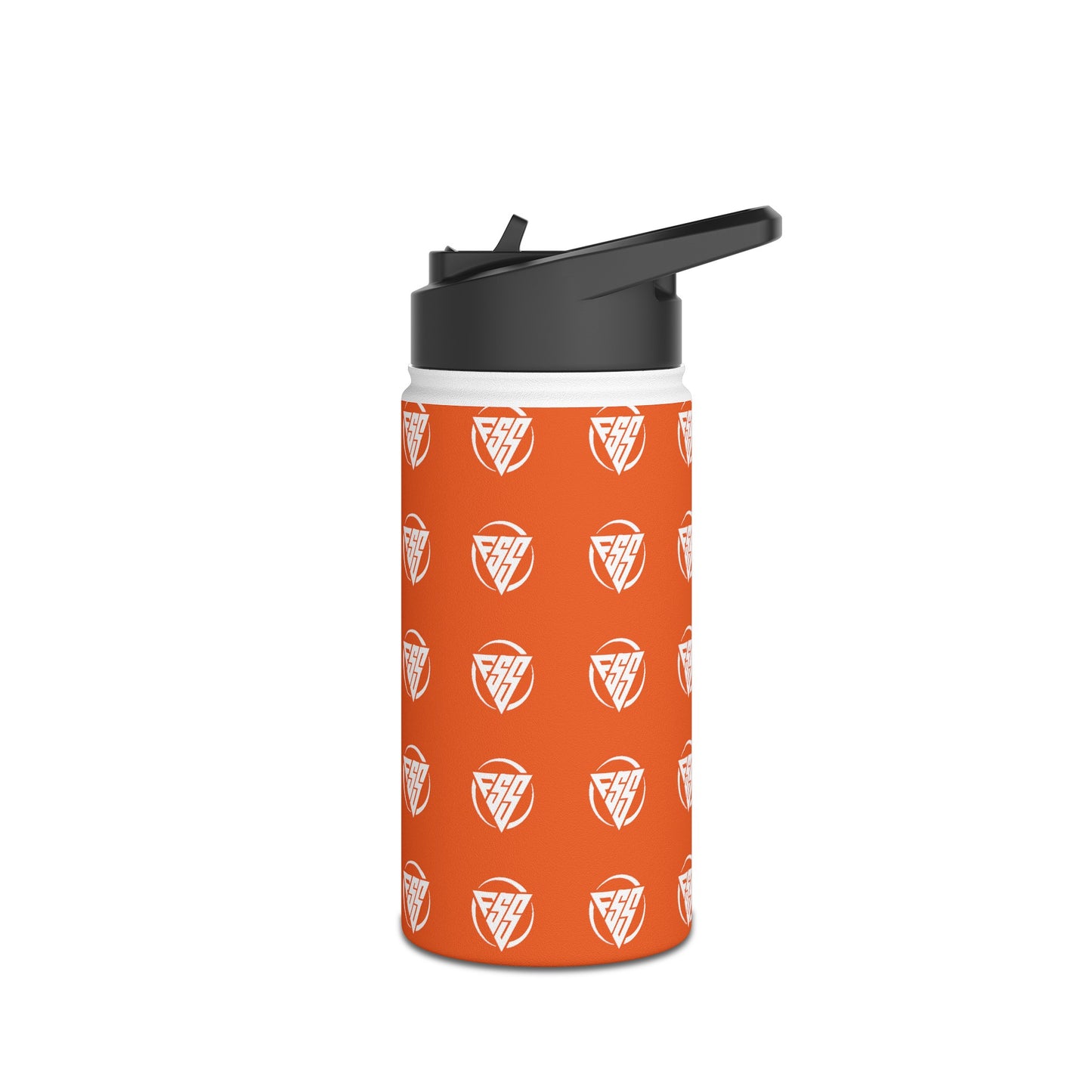 Orange Stainless Steel Hydration Bottle, Standard Lid