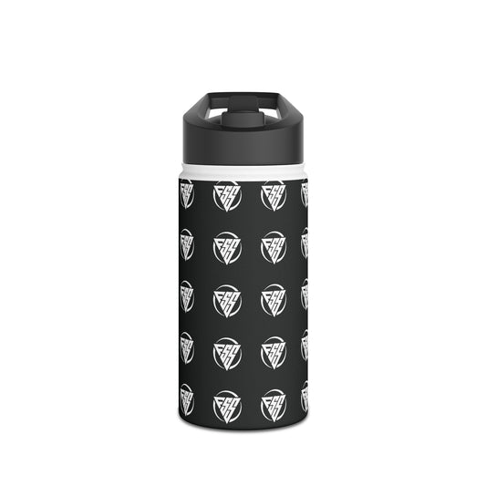 Black of Stainless Steel Hydration Water Bottle, Standard Lid