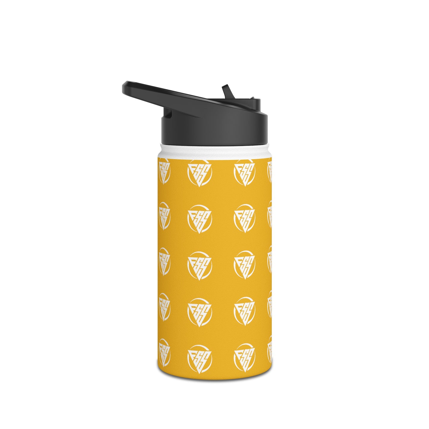 Yellow Stainless Steel Hydration Bottle, Standard Lid