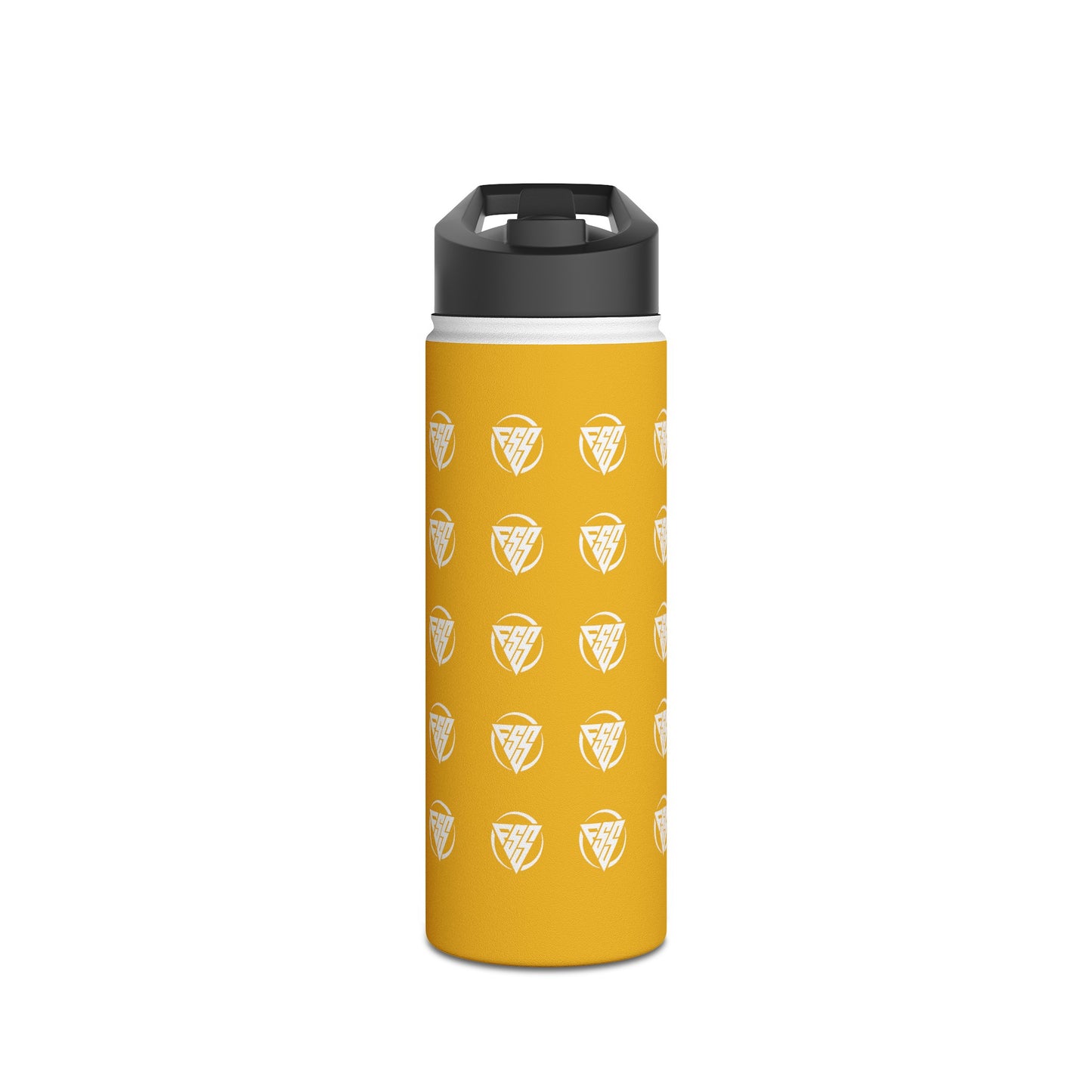 Yellow Stainless Steel Hydration Bottle, Standard Lid