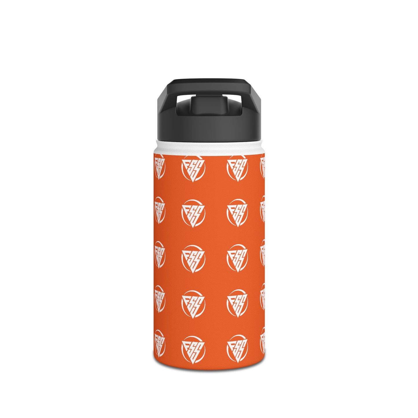 Orange Stainless Steel Hydration Bottle, Standard Lid