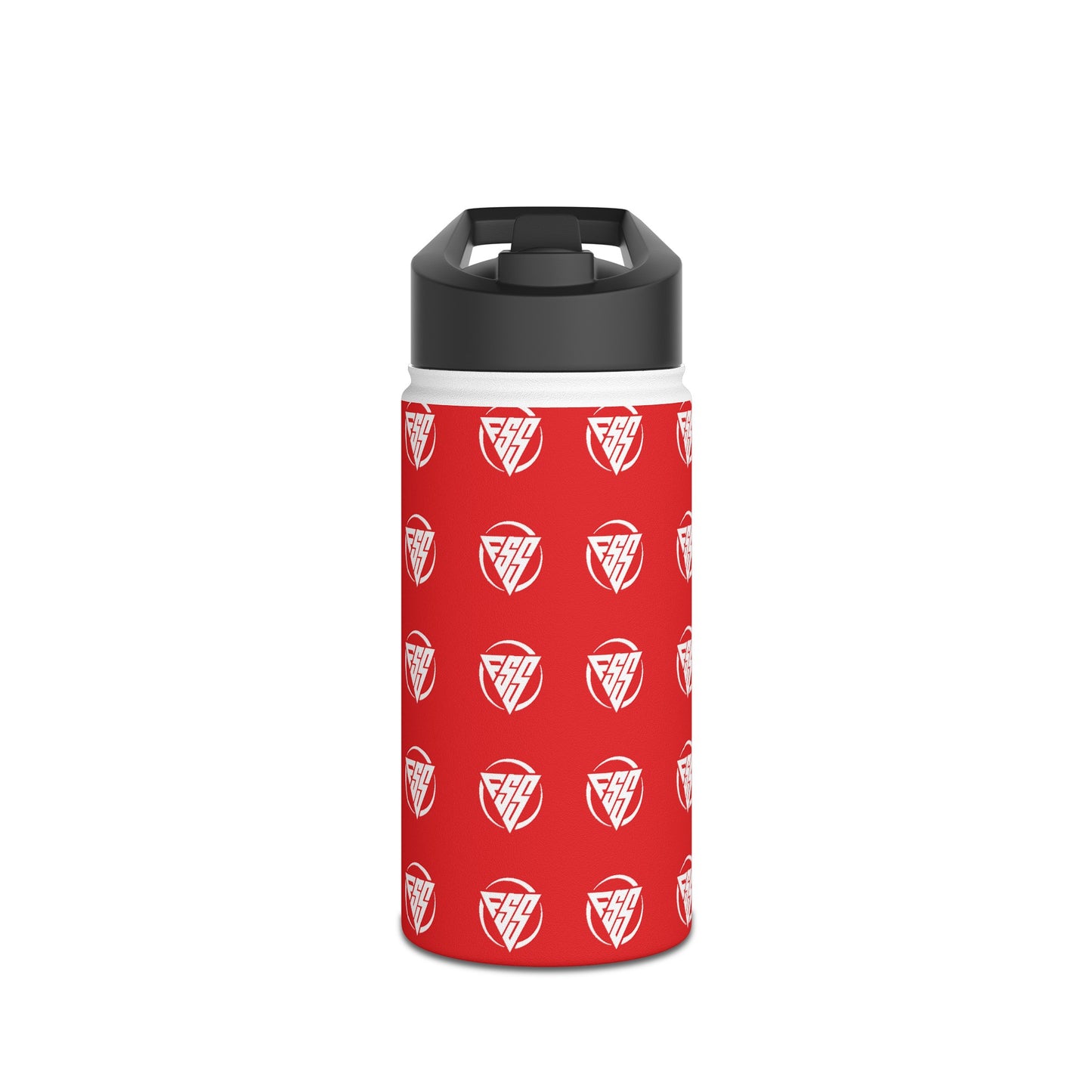 Red Stainless Steel Hydration Bottle, Standard Lid