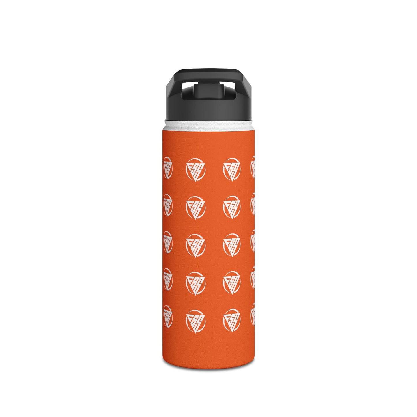 Orange Stainless Steel Hydration Bottle, Standard Lid