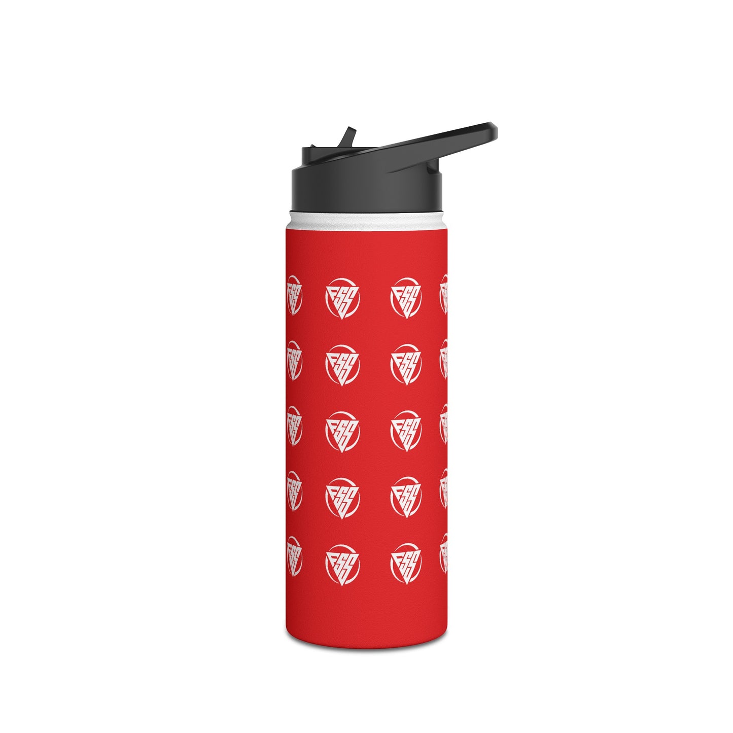 Red Stainless Steel Hydration Bottle, Standard Lid