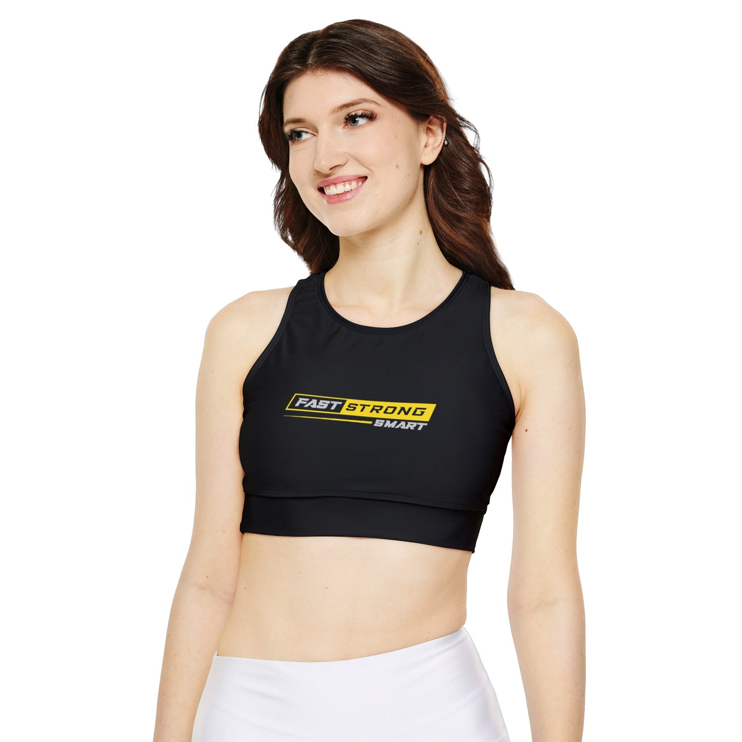 Fully Lined, Padded Sports Bra (AOP)