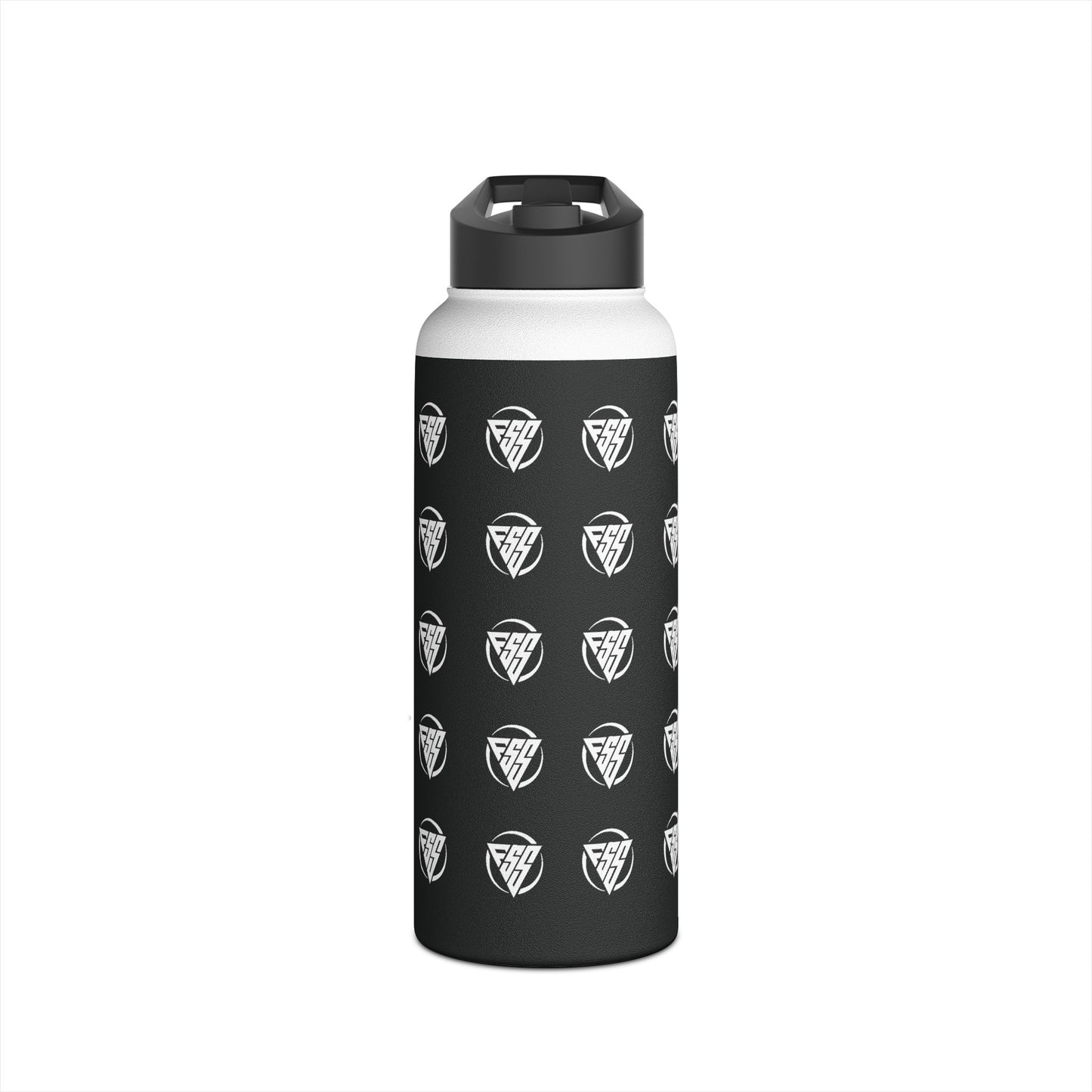 Black of Stainless Steel Hydration Water Bottle, Standard Lid