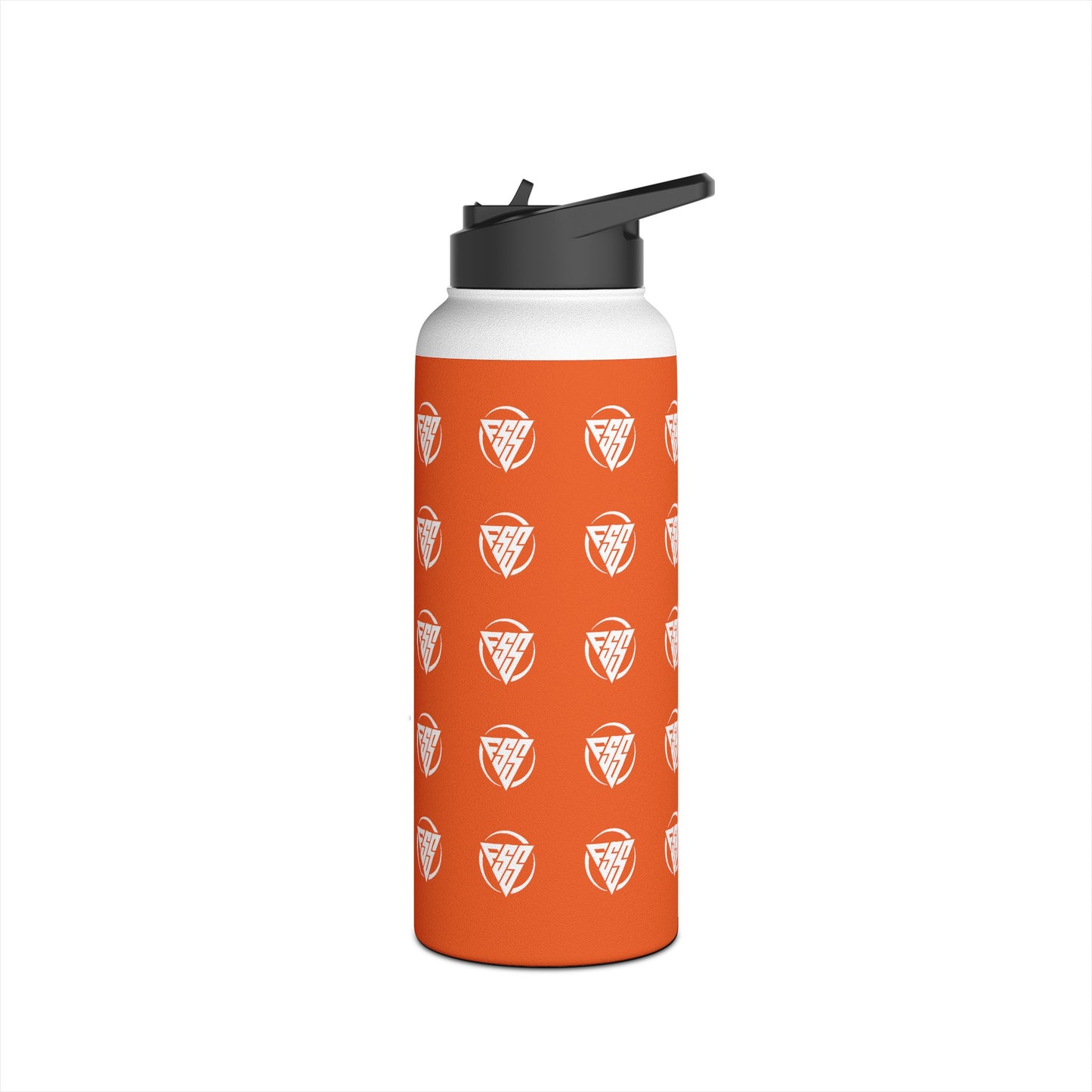 Orange Stainless Steel Hydration Bottle, Standard Lid