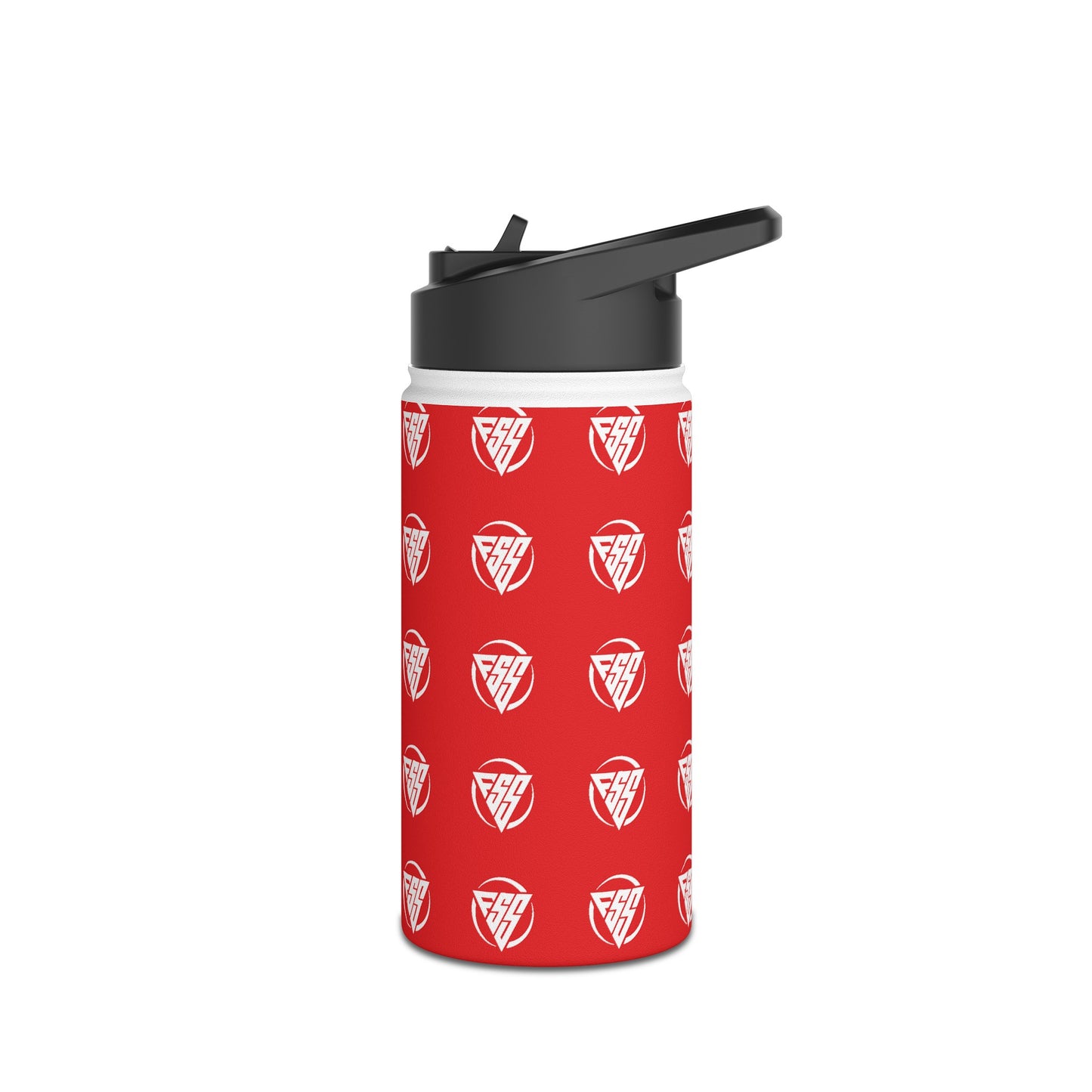 Red Stainless Steel Hydration Bottle, Standard Lid