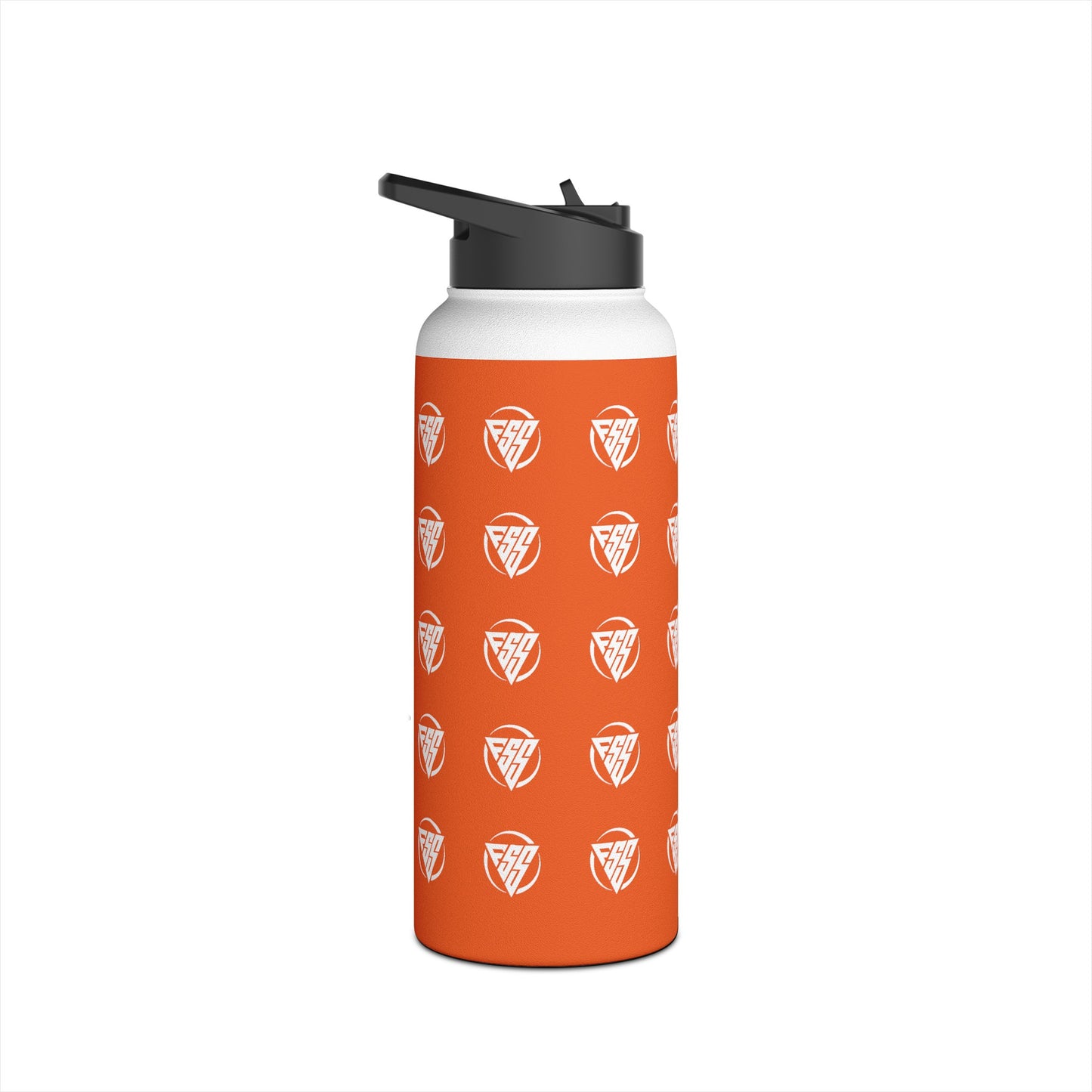 Orange Stainless Steel Hydration Bottle, Standard Lid