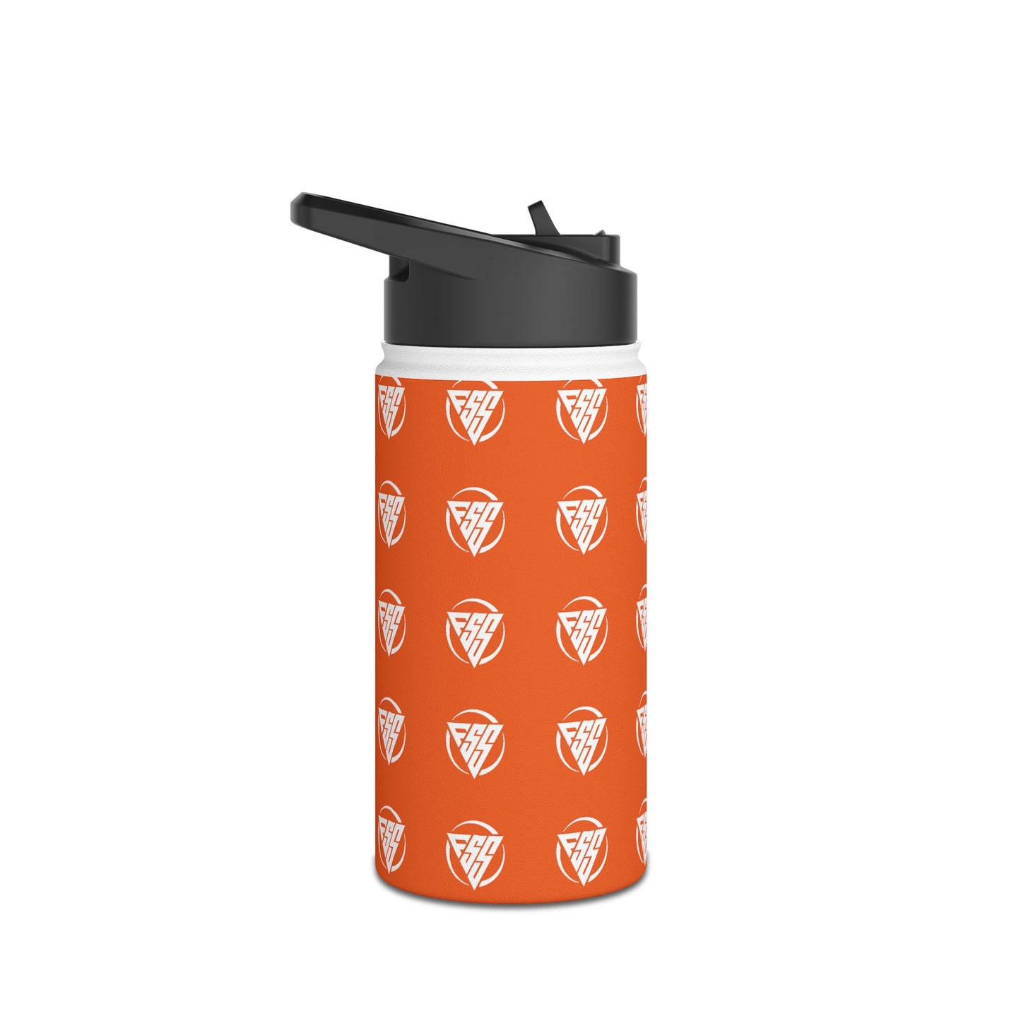 Orange Stainless Steel Hydration Bottle, Standard Lid