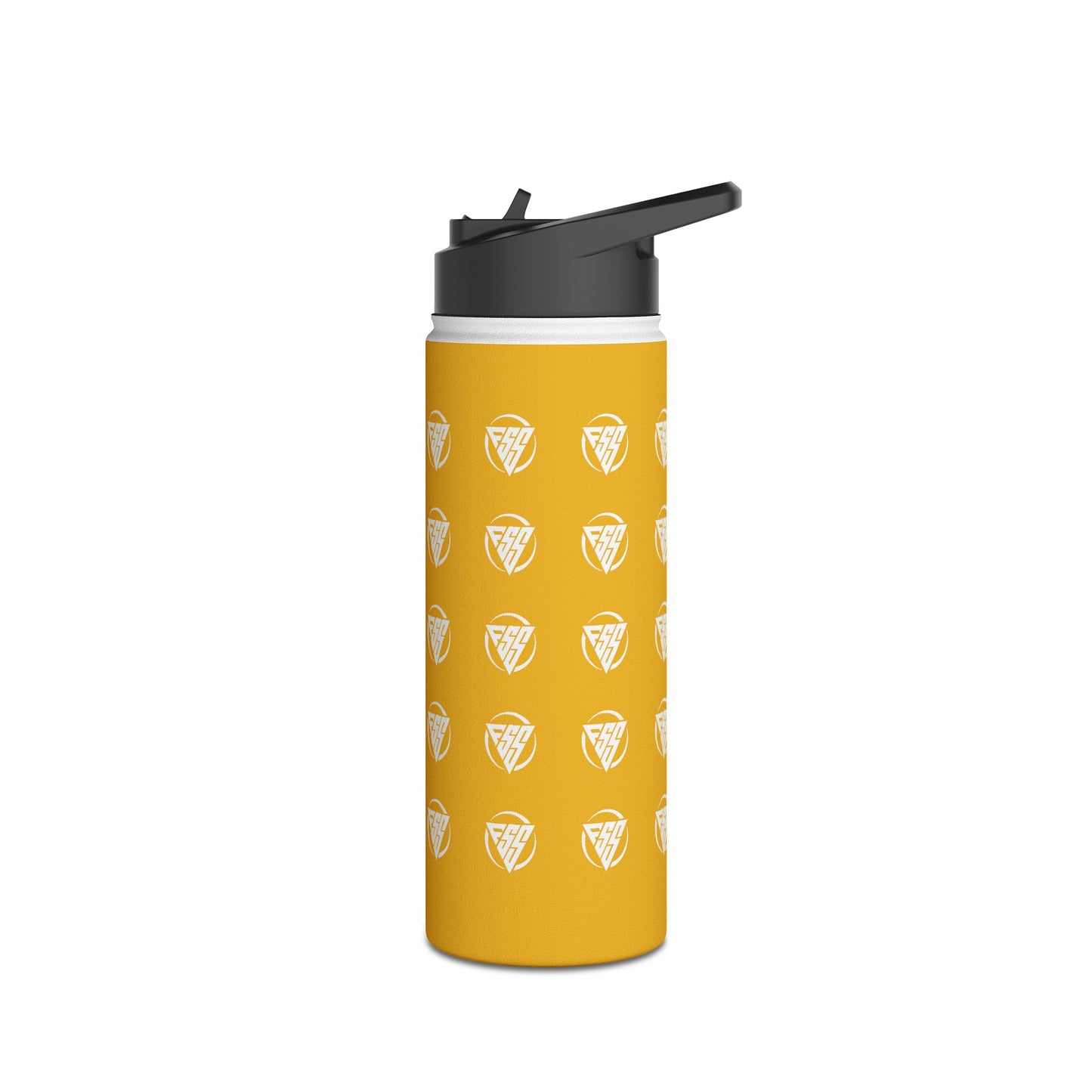 Yellow Stainless Steel Hydration Bottle, Standard Lid