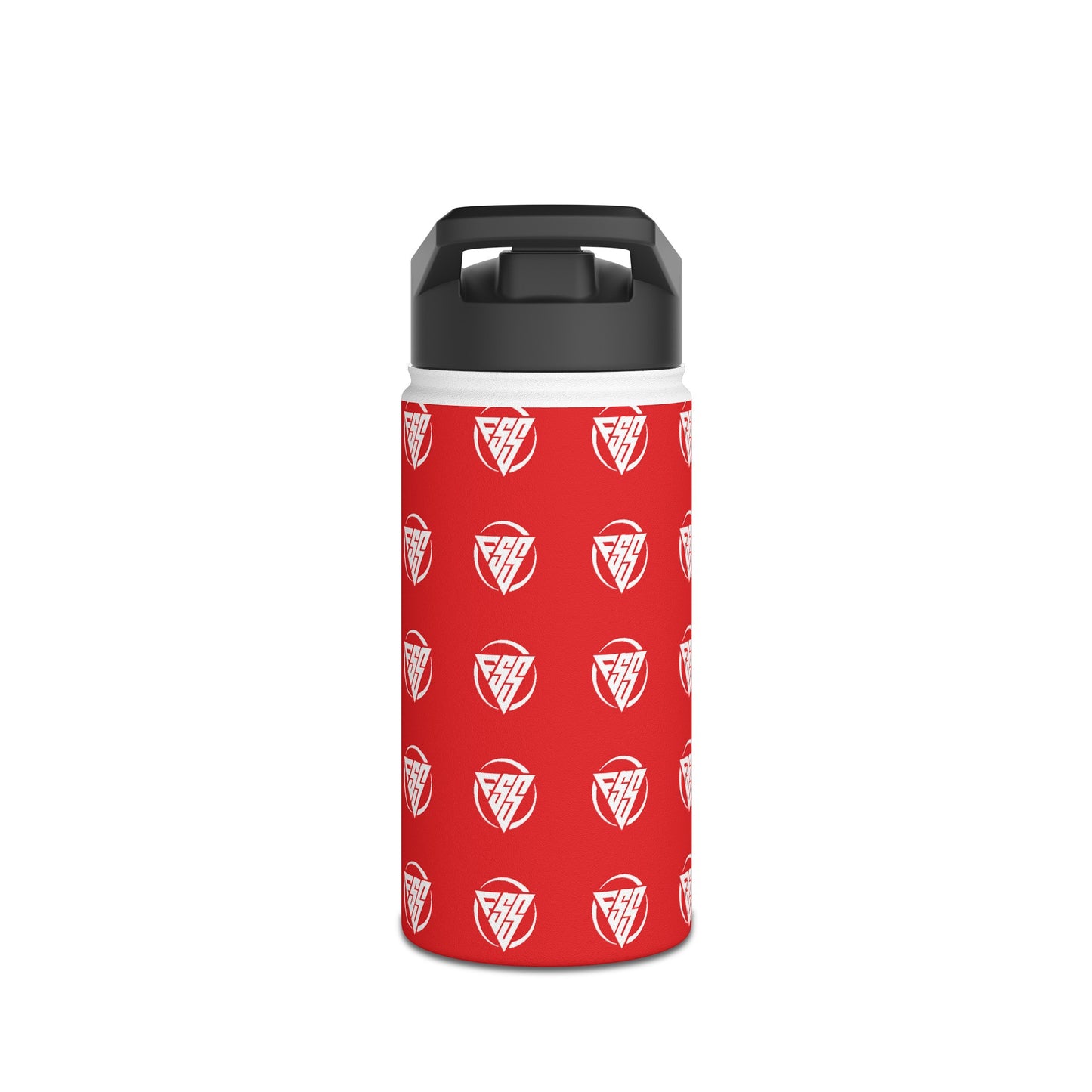 Red Stainless Steel Hydration Bottle, Standard Lid