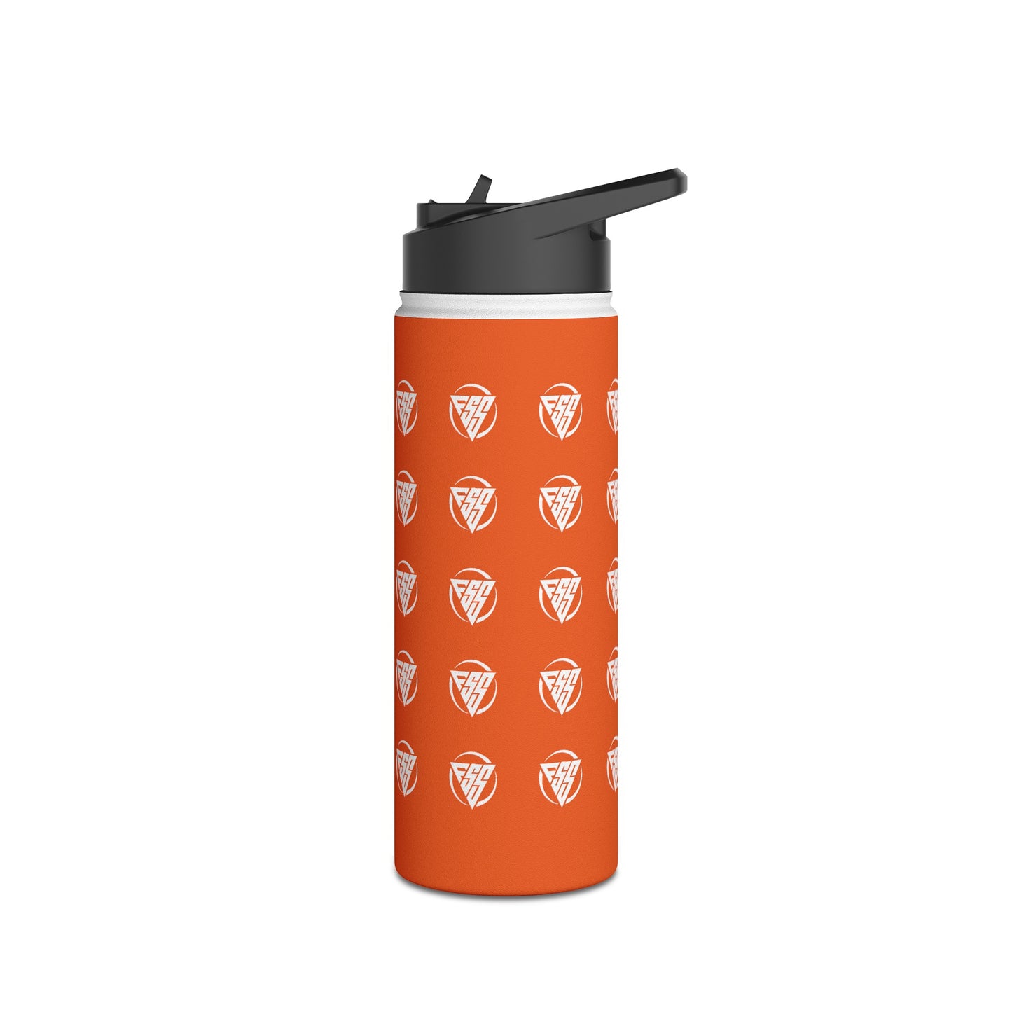 Orange Stainless Steel Hydration Bottle, Standard Lid