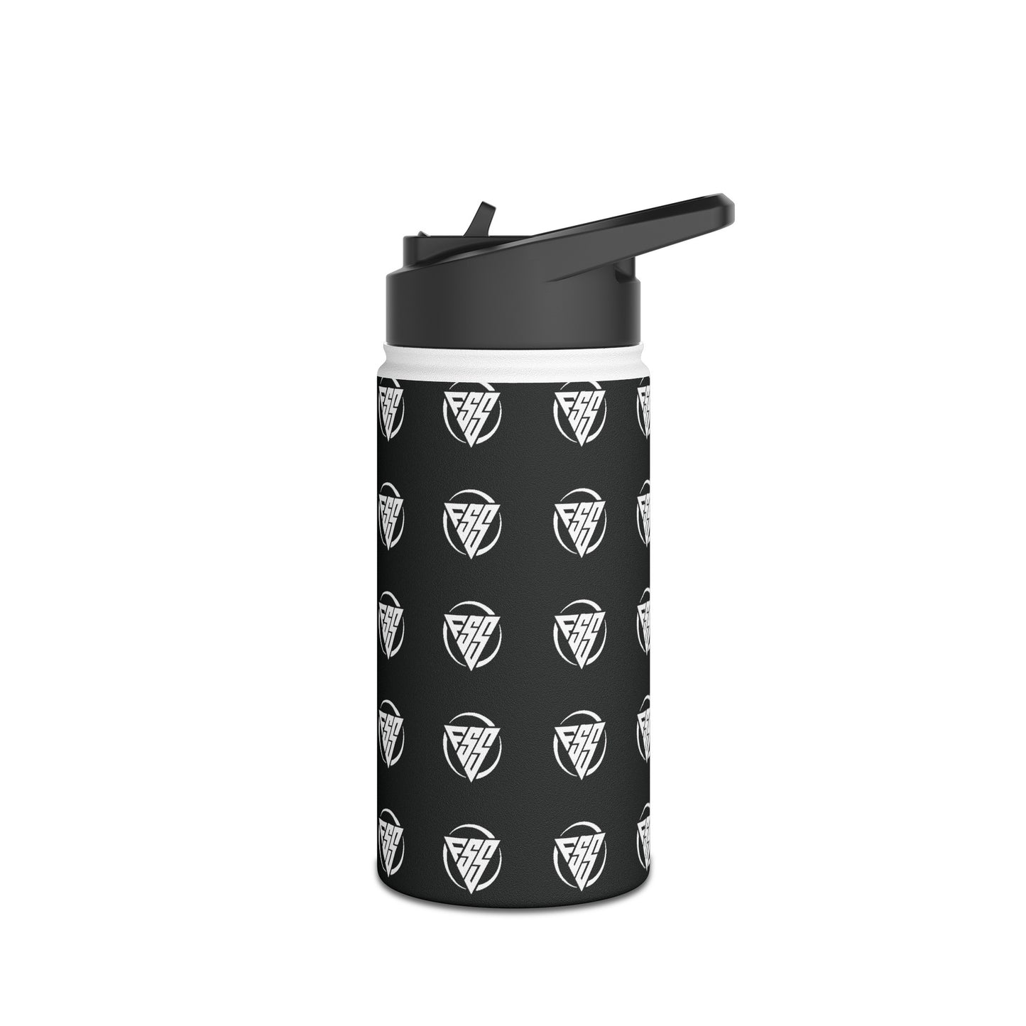 Black of Stainless Steel Hydration Water Bottle, Standard Lid