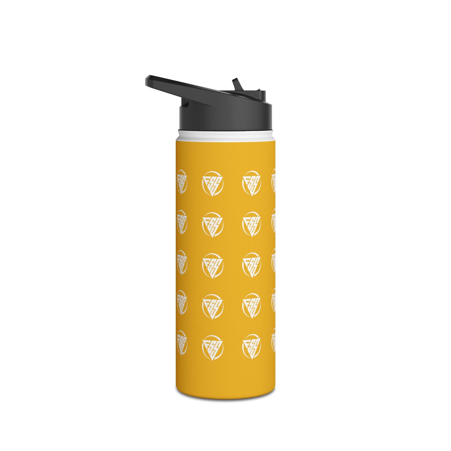 Yellow Stainless Steel Hydration Bottle, Standard Lid